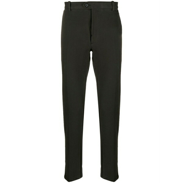 チルコロ1901 メンズ 心地よいズボン下 ボトムス Mid-rise straight-leg trousers Green