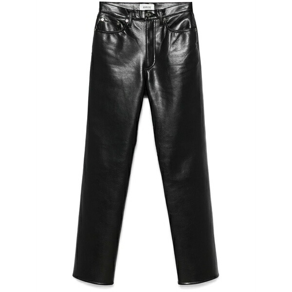 アゴルド レディース 心地よいズボン下 ボトムス \u002790s pinch waist trousers Black