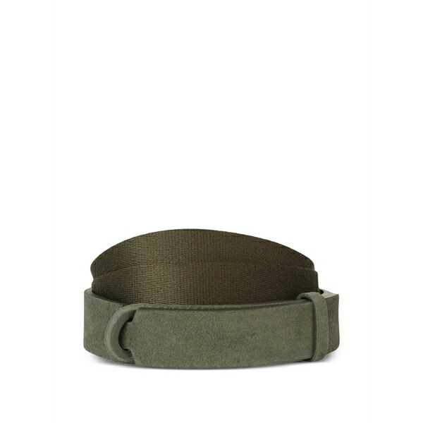 オルチアーニ メンズ 胴締め 佩び物 Suede panelled belt Green