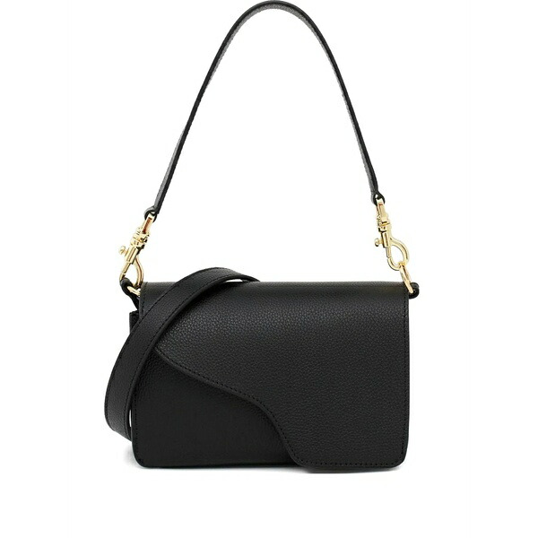 エーティーピー 制作室 レディース ショルダーバッグ 御徒面子 Corsina magnetic-flap shoulder bag Black