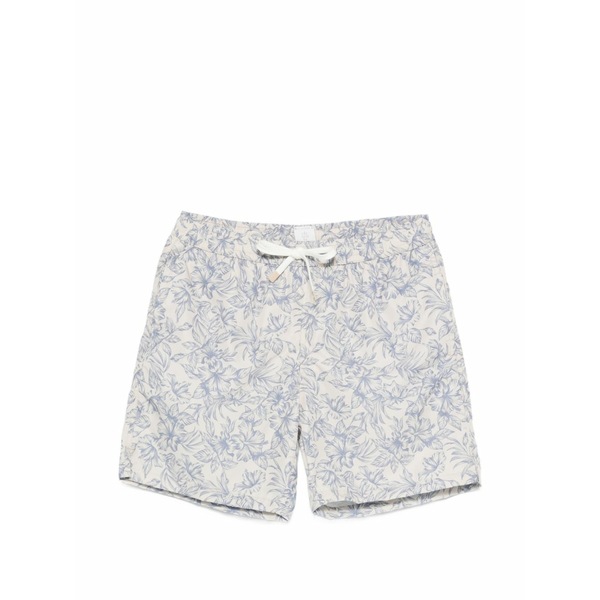 イレブンティ メンズ 心地好いズボン下 ボトムス Floral-print swim shorts Neutrals
