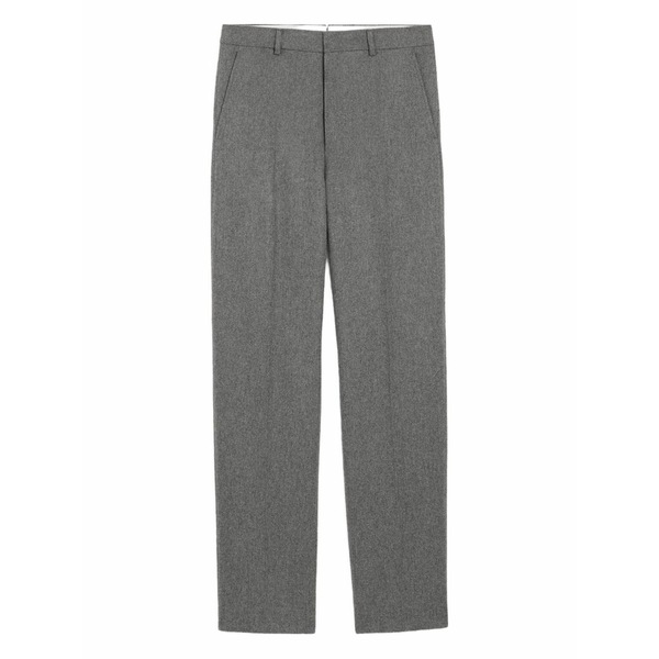 意中の女 メンズ 心地よいズボン下 ボトムス Wool wide-leg trousers Grey