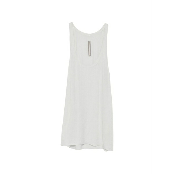 リックオウエンス メンズ ティーシャツ トップス Scoop-neck ribbed vest Neutrals