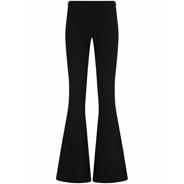 ディースクエアード レディース 心地よいズボン下 ボトムス Logo-plaque flared trousers Black