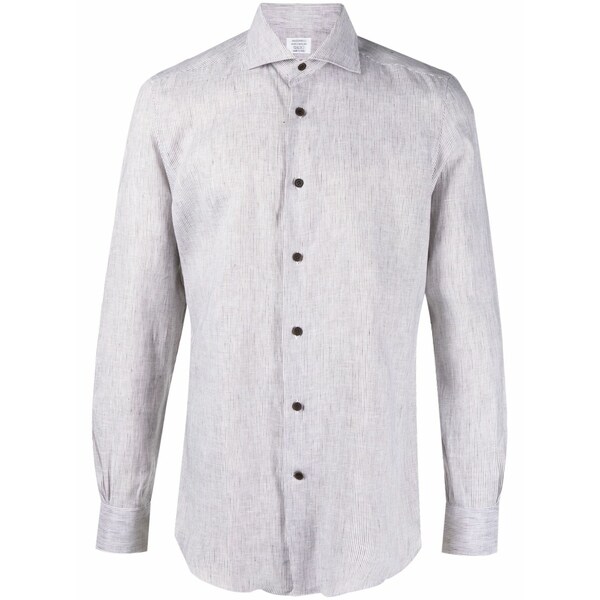 マッザレッリ メンズ プルオーバー トップス Striped long-sleeve shirt Neutrals
