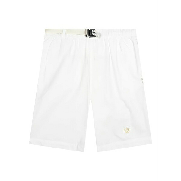 アドバイザリー ゲーム盤 クリスタルズ メンズ 心地好いズボン下 ボトムス Buckle-fastening logo shorts White