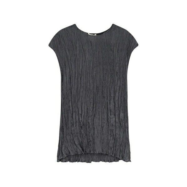 アリジ レディース ティーシャツ トップス Round-neck textured top Grey
