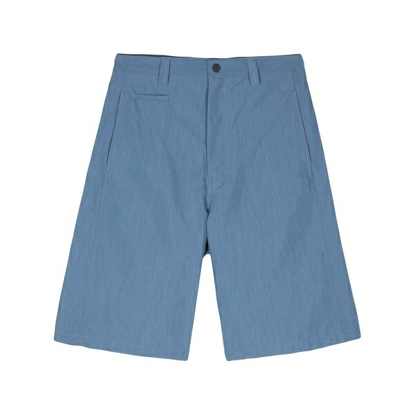 メゾン キツネ メンズ カジュアルパンツ ボトムス Logo-patch bermuda shorts Blue|asty