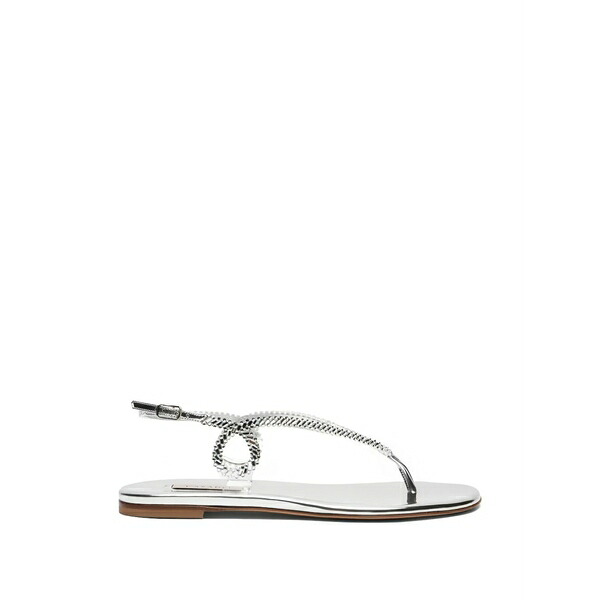カサディ レディース サンダル シューズ Josephine thong flat sandals Silver