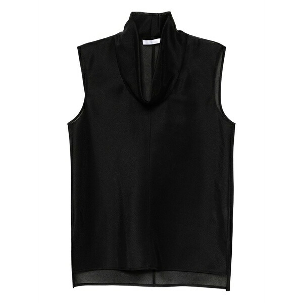 ヘルムート 言葉づかい レディース カットソー トップス Bias-cut cowl-neck top Black