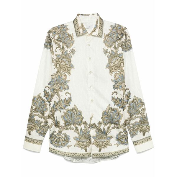 エトロ メンズ プルオーバー トップス Paisley-print shirt Neutrals