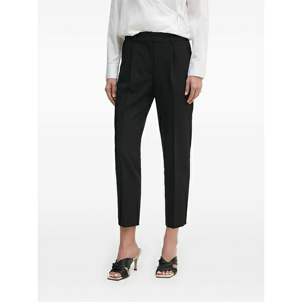 シスレー レディース 心地よいズボン下 ボトムス Pleated trousers Black