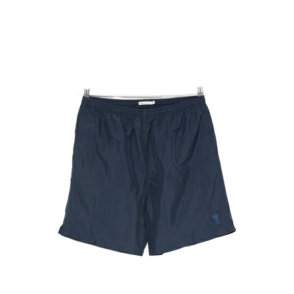 意中の女 メンズ 心地好いズボン下 ボトムス Ami de coeur elastic-waist swim shorts Blue