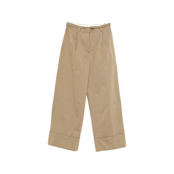 砂子ロ レディース 心地好いズボン下 ボトムス Belt-fastening trousers Neutrals