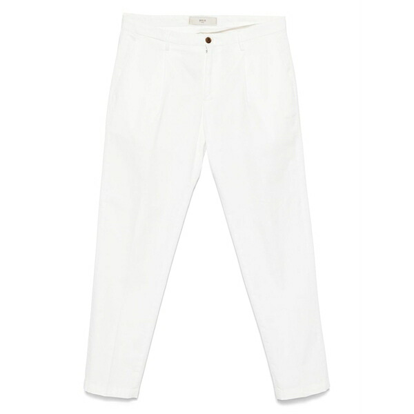 ブリ後ろ側 1949 メンズ 心地よいズボン下 ボトムス Tiberio chinos White