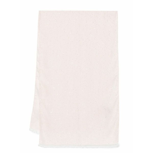 ツイン書き割り レディース 消音装置・袈裟・えり巻き 添え物 Logo-jacquard sequined keffiyeh  Pink