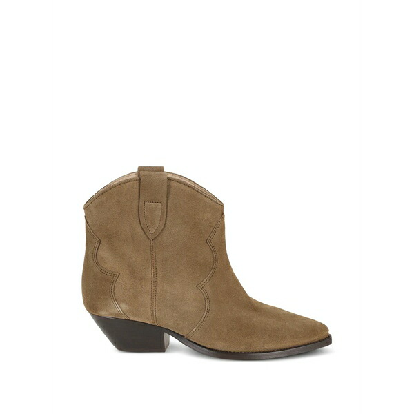 イザ呼びりん マラン レディース ブーツ シューズ Tab detail ankle boots Brown