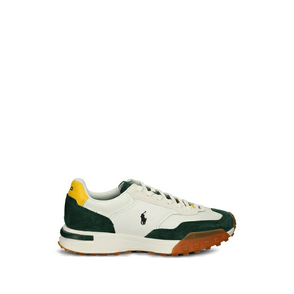 ラルフローレン メンズ スニーカー シューズ Logo-embroidered panelled sneakers Neutrals