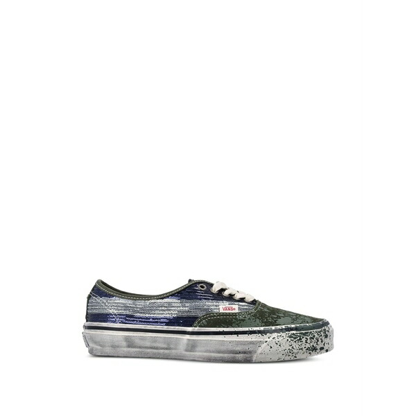 バンズ メンズ スニーカー シューズ Premium authentic sequin-embellished paint-splatter sneakers Green