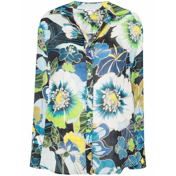 ジョニーワズ レディース プルオーバー トップス Jenn shirt Blue