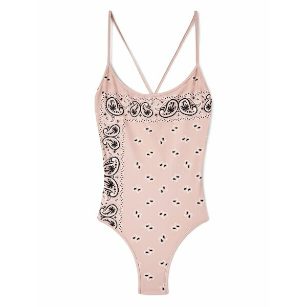 パーム・エンジェルス レディース 衣裳 トップス Paisley-print criss-cross swimsuit Pink