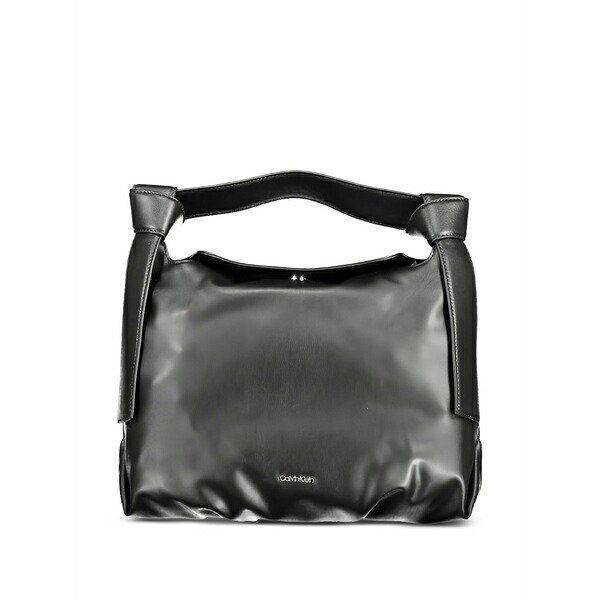 カルバンクライン レディース トートバッグ 御徒面子 Logo-plaque tote bag Black