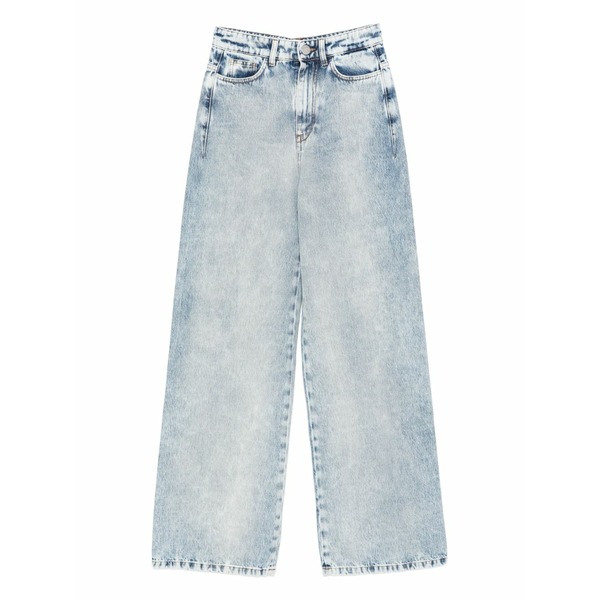 ヴィヴェッタ レディース ジーンズズボン下 ボトムス Acid-wash wide-leg jeans Blue