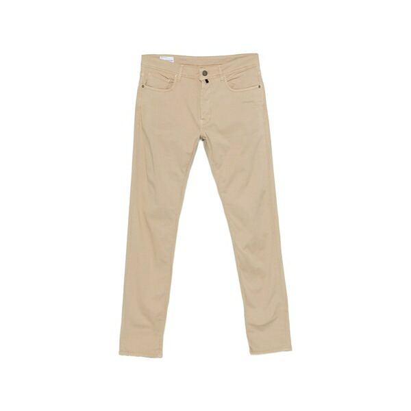 インコテックス メンズ 心地好いズボン下 ボトムス Five-pocket slim-fit trousers Neutrals