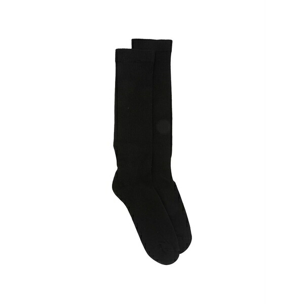 リックオウエンス メンズ 靴下 アンダーウェア Pentagram-intarsia high socks Black|asty