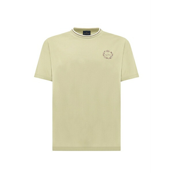 ポールアンドシャーク メンズ ティーシャツ トップス Embroidered t-shirt Neutrals