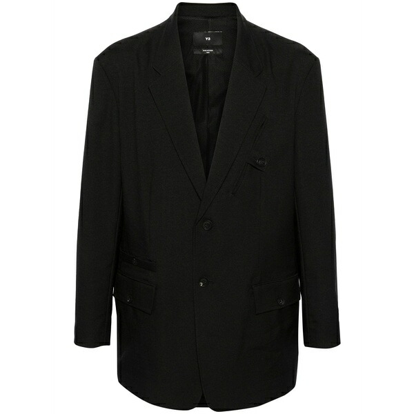ワイスロバート・エドワード・リー メンズ 上衣＆上衣 アウター Sport uniform recycled-polyester blazer Black