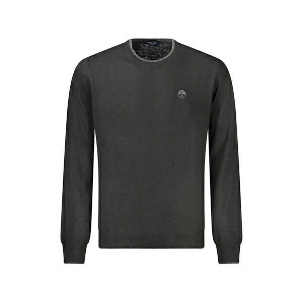 北の方大売り出し メンズ 編み物\u0026プルオーバー アウター Logo-patch crew-neck sweater Grey
