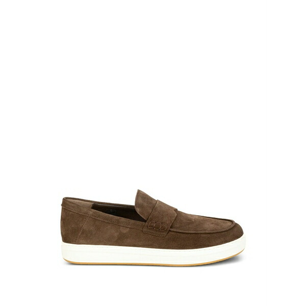 ホーガン メンズ スリッポン・ローファー シューズ Suede loafers Brown|asty