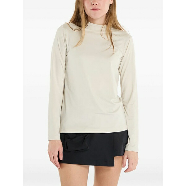 手工芸品 レディース ティーシャツ トップス Long-sleeve flow top Neutrals