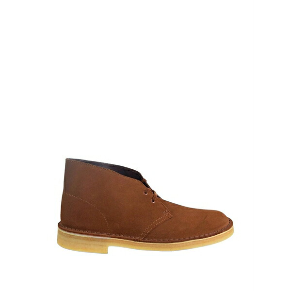 クラークス メンズ ブーツ シューズ Suede desert boots Brown