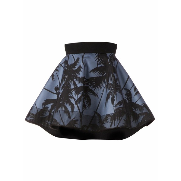 ファウスト・プリージ レディース スコート ボトムス Palm tree print flared skirt Blue