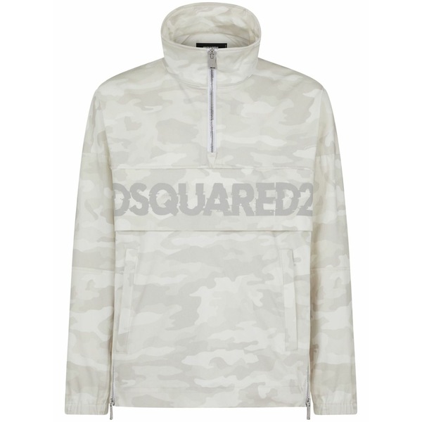 ディースクエアード メンズ 上衣＆上衣 アウター Camouflage-print sports jacket Grey