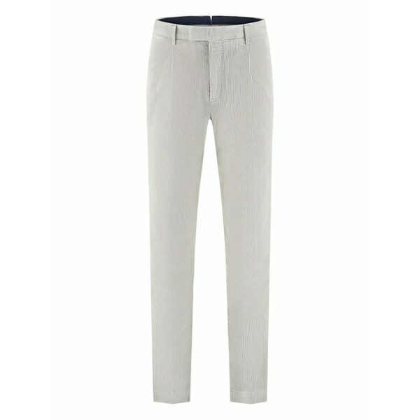 PTトリノ メンズ 心地好いズボン下 ボトムス Pinstripe straight-leg trousers White