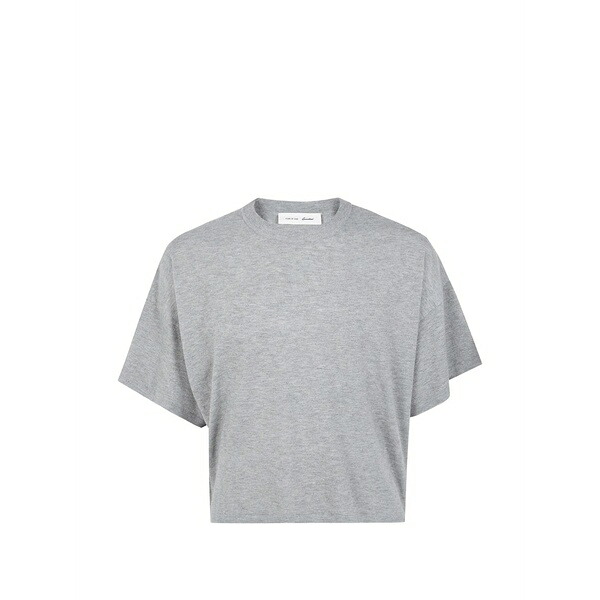 エフオージーエッセンシャルズ レディース ティーシャツ トップス Logo-patch t-shirt Grey