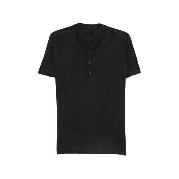 １２０％リノ メンズ ティーシャツ トップス Round-neck t-shirt Black