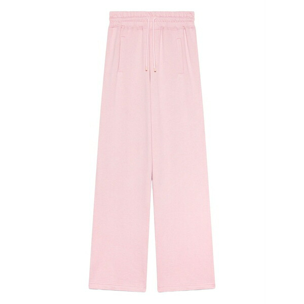 ジーシーディーエス レディース 心地よいズボン下 ボトムス Logo-embroidered track pants  Pink
