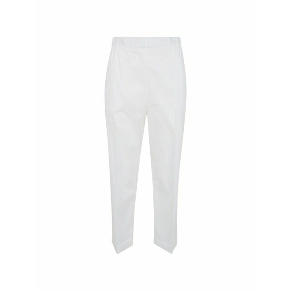 リビアナコンティ レディース 心地よいズボン下 ボトムス Claude elasticated-waistband tapered trousers White