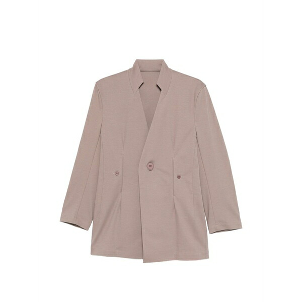 イッセイミヤケ レディース 上衣＆上衣 アウター Button-fastening single-breasted blazer Neutrals