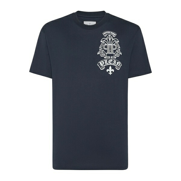フィリップ飾り気のない メンズ ティーシャツ トップス Tattoo t-shirt  Blue