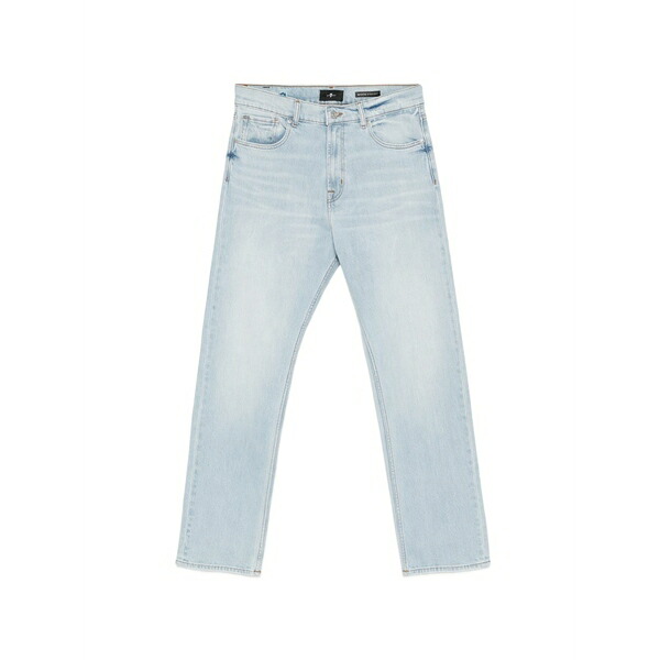 7フォーオールマンカインド メンズ ジーンズズボン下 ボトムス Zip-up straight denim jeans Blue