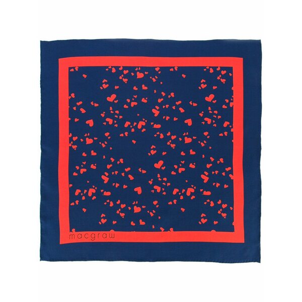 マッグロー レディース えり巻き・袈裟・えり巻き 付属物 Heart print neck tie Blue