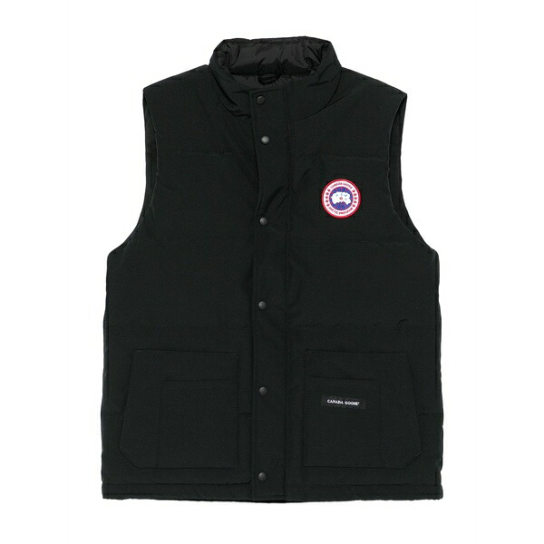 カナダグース メンズ 上衣＆上衣 アウター Freestyle crew gilet Black