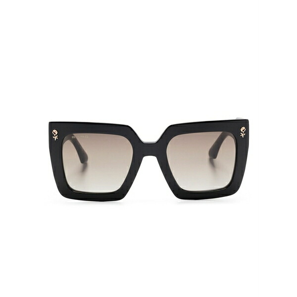 エトロ レディース 黒眼鏡＆アイウェア 添え物 Square-frame sunglasses Brown