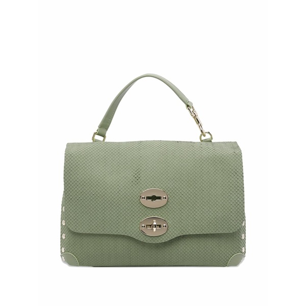 ザネラート レディース ショルダーバッグ 御徒面子 Amoretto postina leather shoulder bag Green