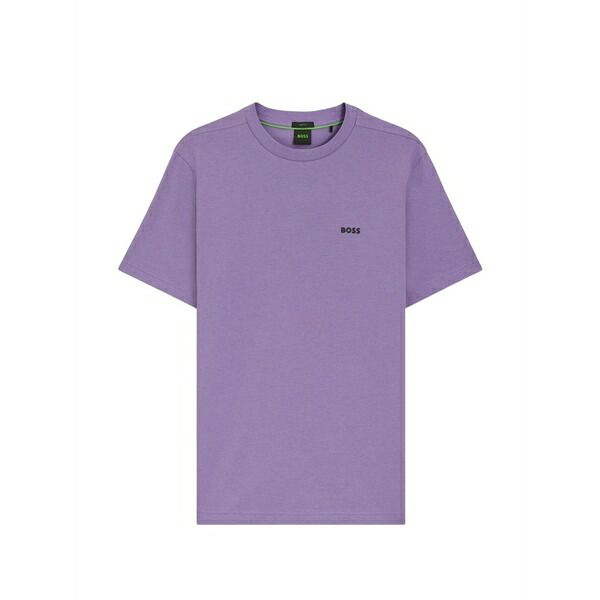 雇い主 メンズ ティーシャツ トップス Crew-neck short-sleeve t-shirt Purple